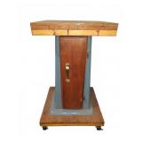 Cabinet Stand With Storage and Casters