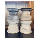 (4) 9"x7.5" 4-Hole Rims