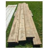10 Pressure-Treated Lumber Boards 2" X 9" X 15