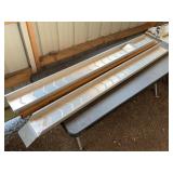 (2) Aluminum Loading Ramps 72 Inch 300 Lb Limit