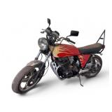 1978 Honda CB750 Motorcycle with Flame Graphics