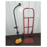 Bolens BL110 Gas String Trimmer and Red Hand Truck