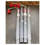 (4) Bulldog Drop Leg Trailer Jack Tubes