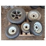 Trailer and ATV Tires with Steel Wheels