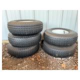 Two Sets of New Tires on Rims