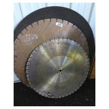 Large Industrial Saw Blades Lot