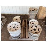 Steel Trailer Wheels And Rims Lot
