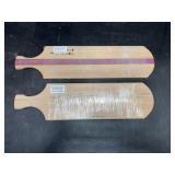 (2) Wooden Serving Trays