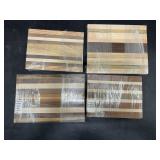 (4) Domestic Wood Cutting Boards Kits