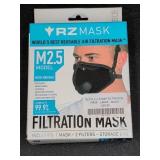 RZ Mask M2.5 Large Black Air Filtration Mask Set