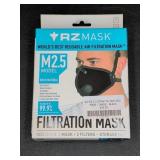 RZ Mask M2.5 Large Black Air Filtration Mask Kit