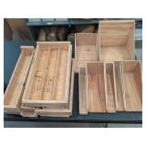 Handmade Wooden Storage Bins and Trays