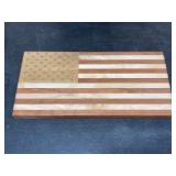 Wood American Flag Cutting Board 18"x19"x1"