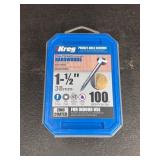 Kreg 1-1/2 Inch Zinc Pocket-Hole Screws 100 Pack