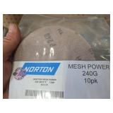 Norton Mesh Power 240 Grit 5 Inch 10 Pack