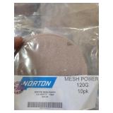 (2) Norton Mesh Power 120 Grit 5" 10 Pack