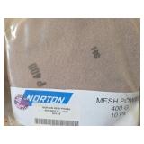(4) Norton Mesh Power 400 Grit 6" 10 Ct per Pack