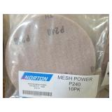 (7) Norton Mesh Power 240 Grit 6" 10 Pack