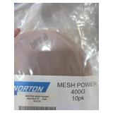 (4) Norton Mesh Power 400 Grit 5" Discs 10 Pack