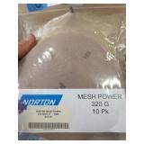 (5) Norton Mesh Power 320 Grit 6" 10 CT per Pack