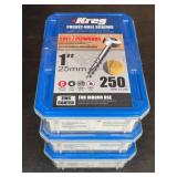 (3) Kreg Pocket-Hole Screws 1 Inch Plywood