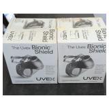 (2) UVEX Bionic Face Shield S8510 Clear Visor