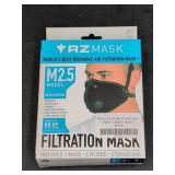RZ Mask M2.5 Large Black Reusable Filtration Mask