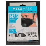 RZ Mask M2.5 Large Black Reusable Filtration Mask