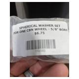 Spherical Washer Set For 5/8" Bore CBN Wheel