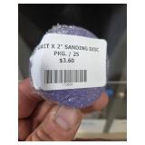 80 Grit 2 Inch Sanding Disc Pack of 25