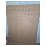 Two Large Brown Pegboards for Wall Storage