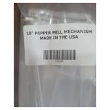 10" Pepper Mill Mechanism Made In The USA 12 Coun