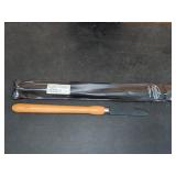 Robust XL Negative Rake Scraper with Maple Handle