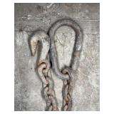 11.5' Heavy Duty Steel Chain with Hook & Link