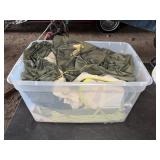 Camping Tent With Poles and Storage Bin