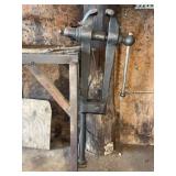 Forged Blacksmith Post Leg Vise