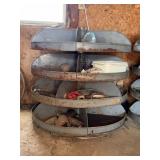 36' Dia., 36' T Metal Rotating Parts Bin