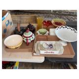 Glass and Ceramic Tableware Lot Assorted