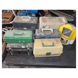 Tackle Boxes With Fishing Lures and Gear