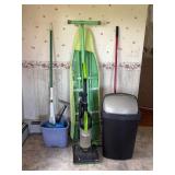 Cleaning Supplies Lot With Vacuum And Ironing Set