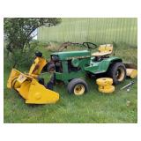 John Deere 120 Lawn Tractor With Attachments