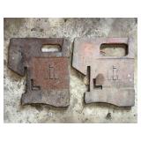 (2) International Harvester Suitcase Weights