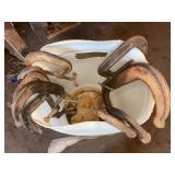 (8) Steel C-Clamps Assorted Sizes