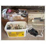 Kenmore Sewing Machine With Fabric and Paint Lot