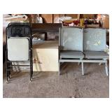 Folding Chairs and Painted Toy Chest