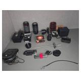 Camera Lenses, Gossen Luna-Pro Meter, Flash &