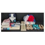 Lot Pajama Set, Sandals, Linens, Decor