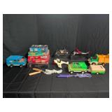 Vintage Toy Vehicle Lot With Puzzles And Games