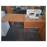 Capitol Sewing Machine with Wooden Cabinet