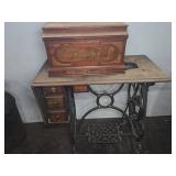 Pfaff Treadle Sewing Machine Table with Drawers